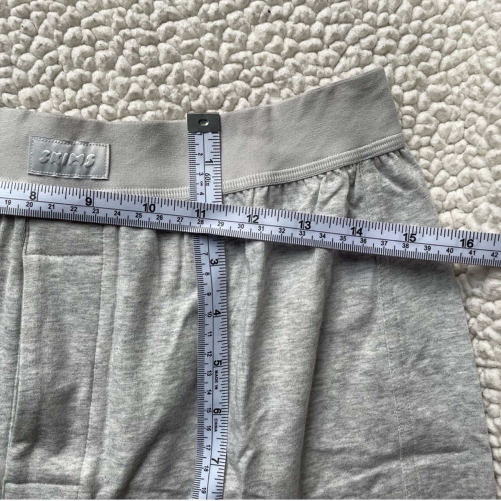Skims Boyfriend Loose Boxer Unisex Collection Light Heather Grey Small - Picture 12 of 13